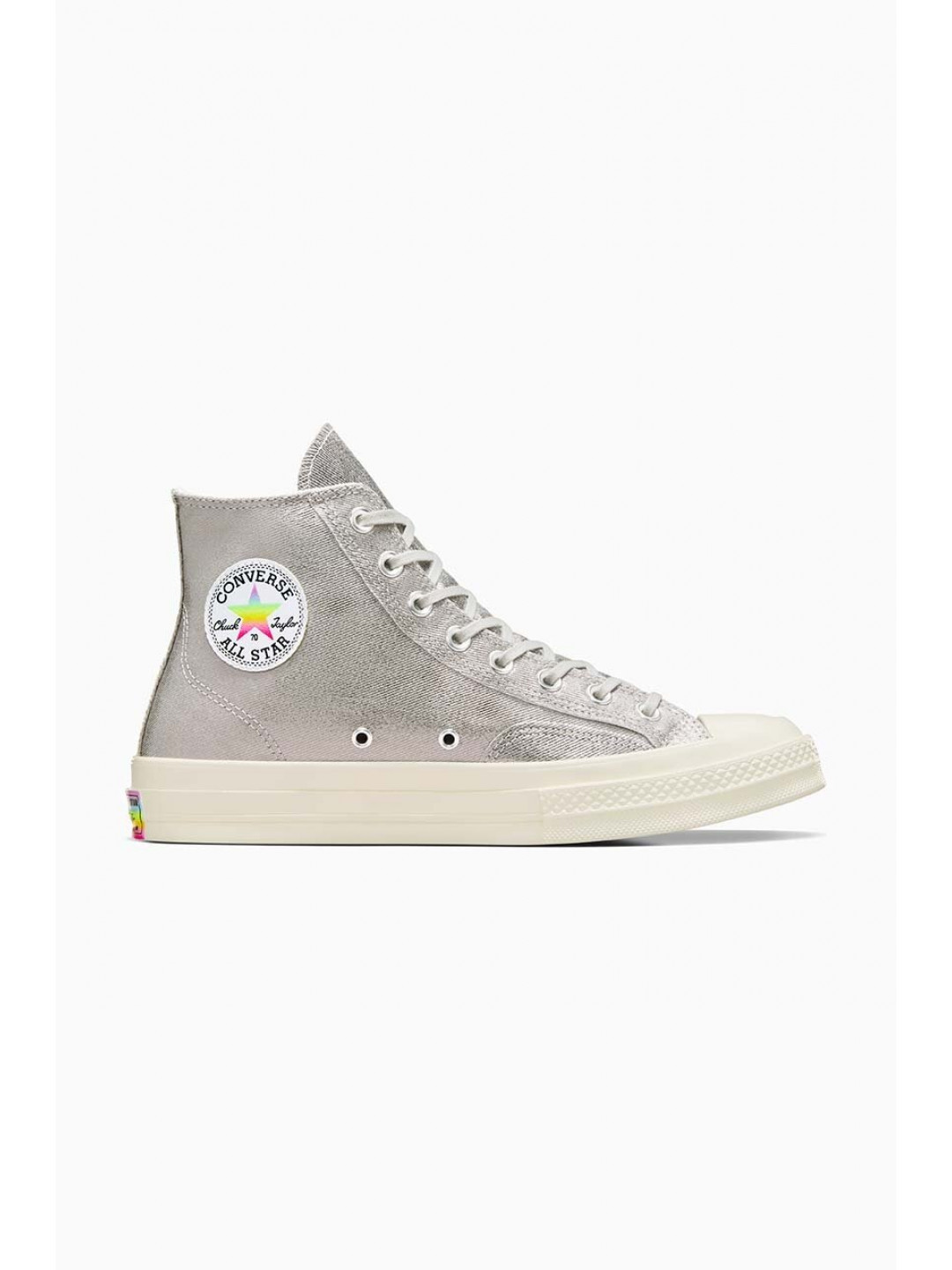 Kecky Converse Chuck 70 Hi Pride stříbrná barva A10214C